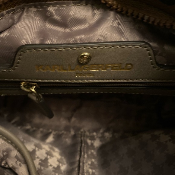 Karl Lagerfeld Brown KL Monogram Tote - Picture 5 of 5